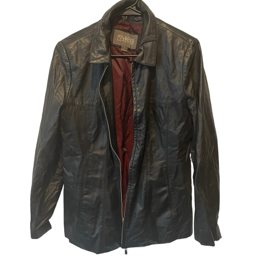 WILSONS Leather Jacket For Men Size Large
